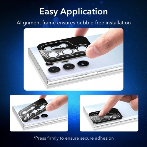 homescreen.pl - Szkło hartowane na aparat ESR Camera Lens Samsung Galaxy S22 Ultra Black