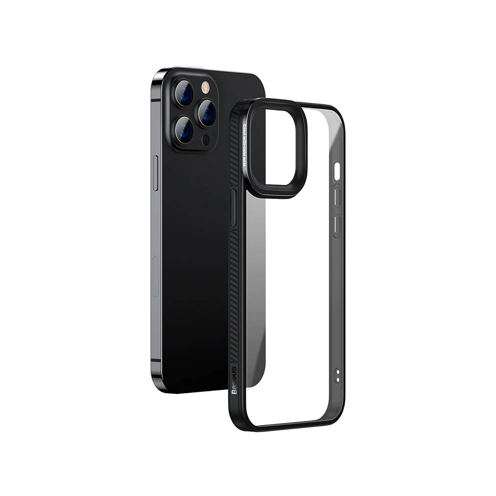 Hurtownia GSM - Etui Baseus Crystal Apple iPhone 13 Pro (czarne) - BSU3079BLK - {ean13} - Hurt