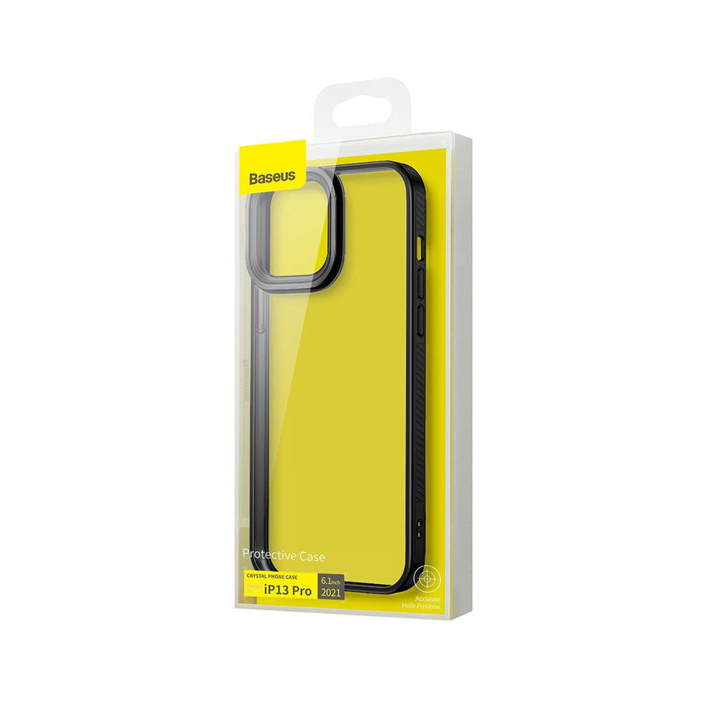 Hurtownia GSM - Etui Baseus Crystal Apple iPhone 13 Pro (czarne) - BSU3079BLK - {ean13} - Hurt