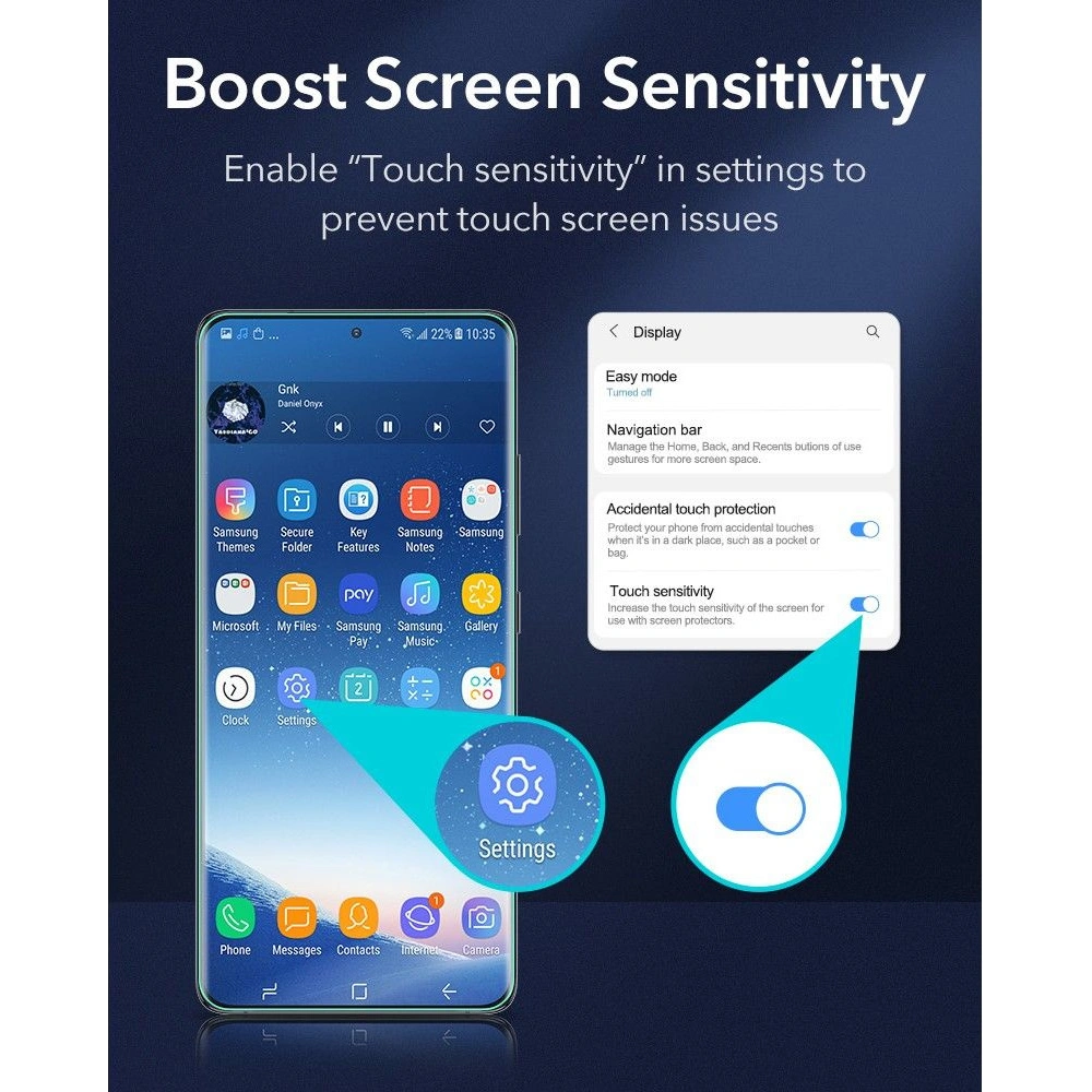 Hurtownia GSM - Folia ESR Liquid Skin Samsung Galaxy S22 Ultra [3 PACK] - ESR472 - {ean13} - Hurt