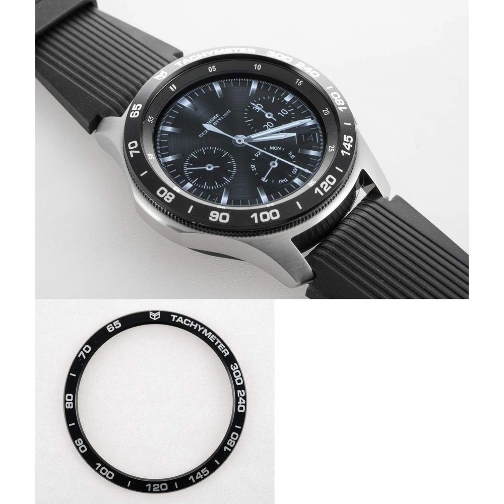 Hurtownia GSM - Nakládka na tachymetr Ringke Samsung Galaxy Gear S3/Watch 46mm hliníková černá GW-46-07 - RGK849ABLK - {ean13} - Hurt
