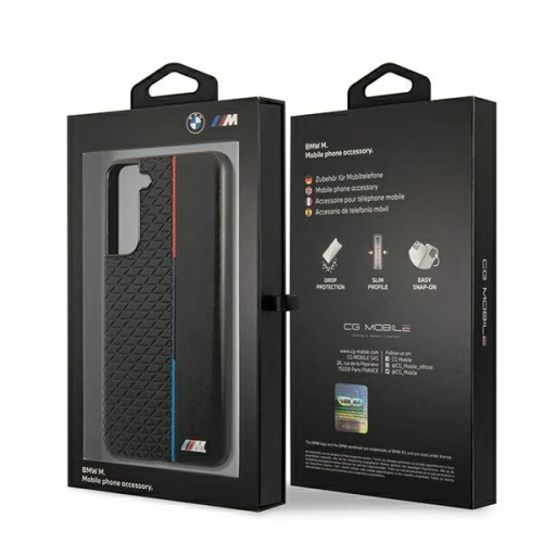 Etui BMW BMHCS21FETRTBK Samsung Galaxy S21 FE czarny/black hardcase M Collection Triangles