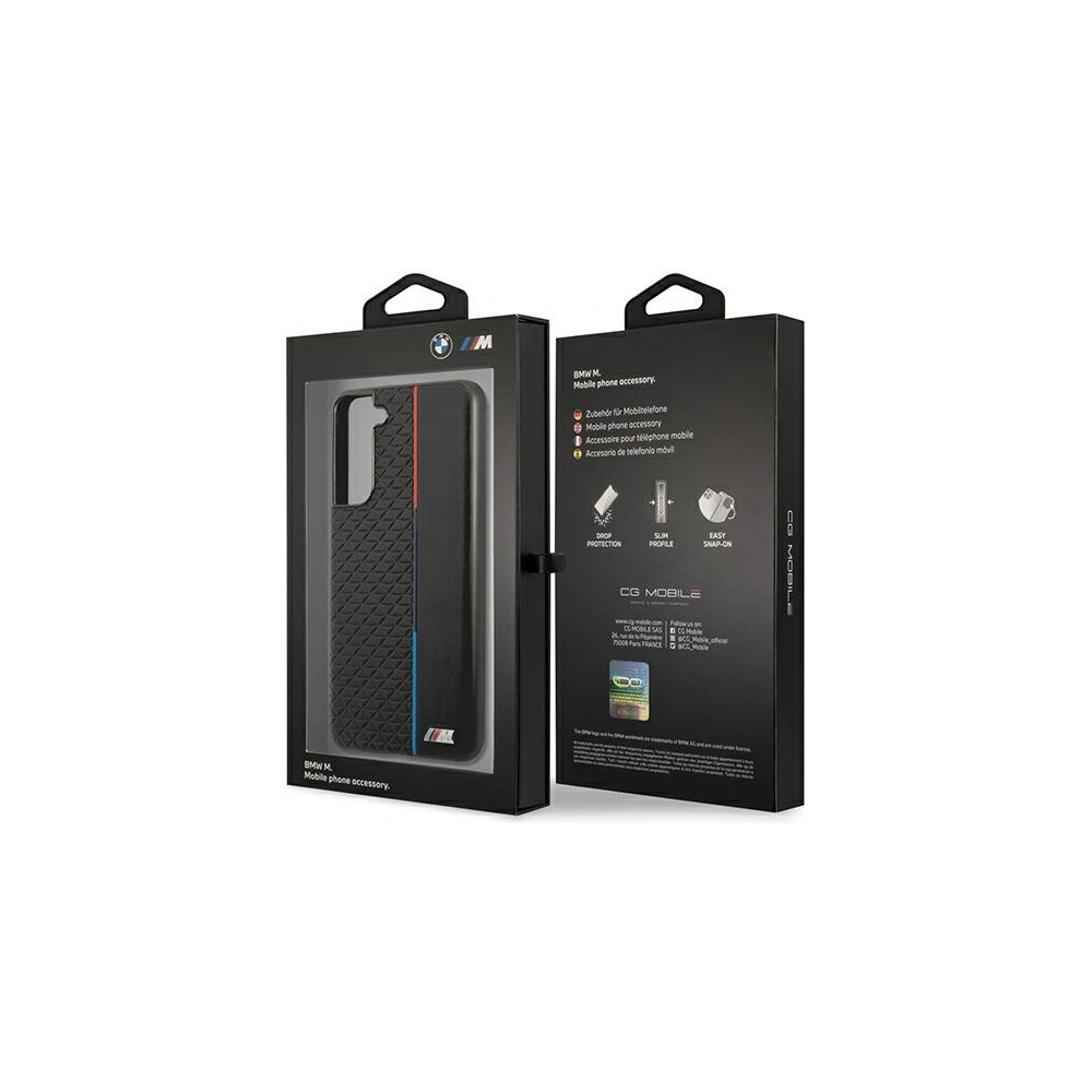 Hurtownia GSM - Etui BMW BMHCS21FETRTBK Samsung Galaxy S21 FE černý/black hardcase M Collection Triangles - BMW268BLK - {ean13} - Hurt