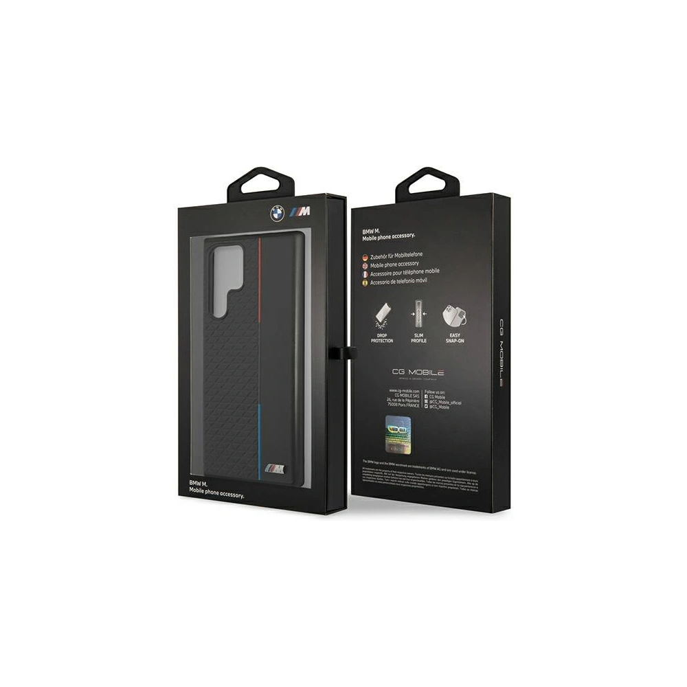 Hurtownia GSM - Etui BMW BMHCS22LTRTBK Samsung Galaxy S22 Ultra černý/black hardcase M Collection Triangles - BMW269BLK - {ean13} - Hurt