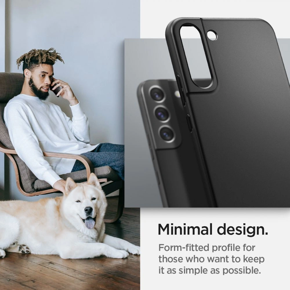 Hurtownia GSM - Etui Spigen Thin Fit Samsung Galaxy S22+ Plus černé - SPN2081BLK - {ean13} - Hurt