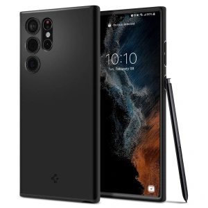 Hurtownia GSM - Etui Spigen Thin Fit Samsung Galaxy S22 Ultra černé - SPN2082BLK - {ean13} - Hurt