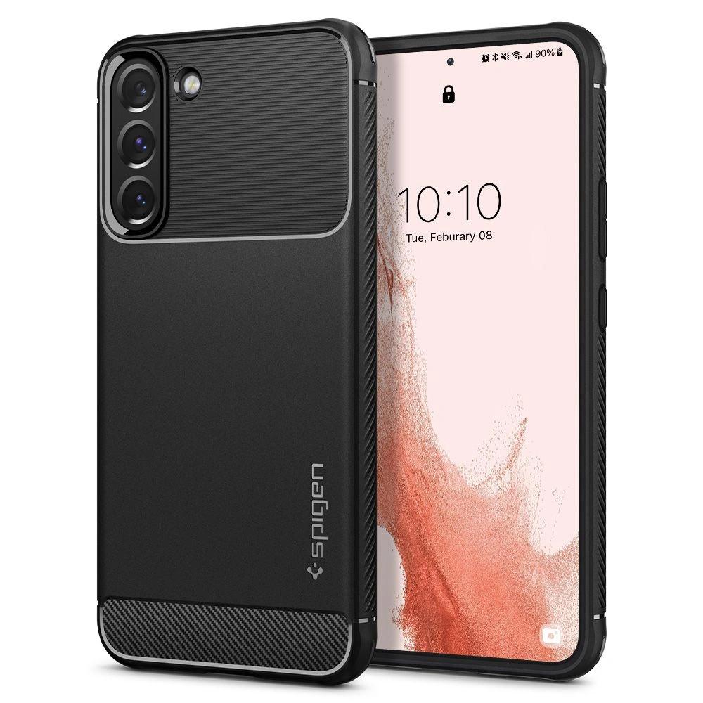 Hurtownia GSM - Case Spigen Rugged Armor Samsung Galaxy S22 Matt Schwarz - SPN2088BLK - {ean13} - Hurt