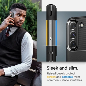 Hurtownia GSM - Etui Spigen Rugged Armor Samsung Galaxy S22 Matte Black - SPN2088BLK - {ean13} - Hurt