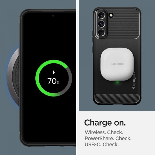 homescreen.pl - Etui Spigen Rugged Armor Samsung Galaxy S22 Matte Black