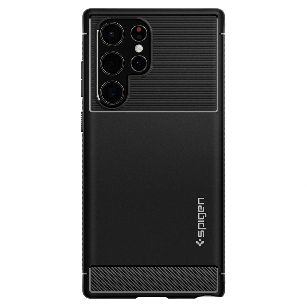 Hurtownia GSM - Etui Spigen Rugged Armor Samsung Galaxy S22 Ultra Matná černá - SPN2090BLK - {ean13} - Hurt