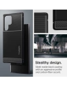 Hurtownia GSM - Etui Spigen Rugged Armor Samsung Galaxy S22 Ultra Matná černá - SPN2090BLK - {ean13} - Hurt