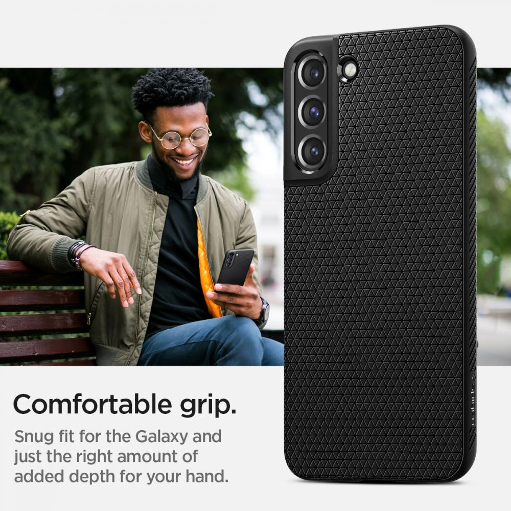Hurtownia GSM - Etui Spigen Liquid Air Samsung Galaxy S22+ Plus Matte Black - SPN2092BLK - {ean13} - Hurt