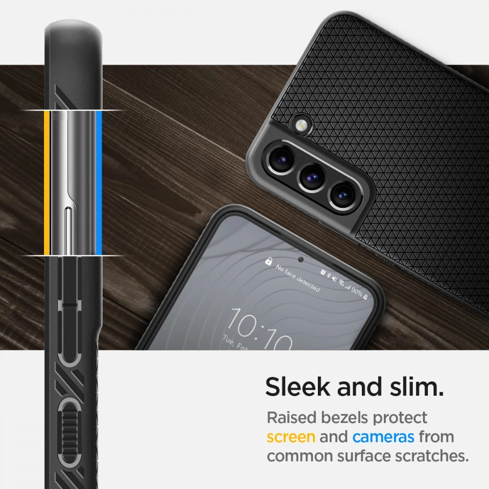 Wholesale Case Spigen Liquid Air Samsung Galaxy S22+ Plus Matte Black - SPN2092BLK - {ean13} - Hurt