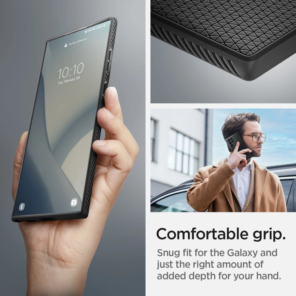 Hurtownia GSM - Etui Spigen Liquid Air Samsung Galaxy S22 Ultra Matná černá - SPN2093BLK - {ean13} - Hurt