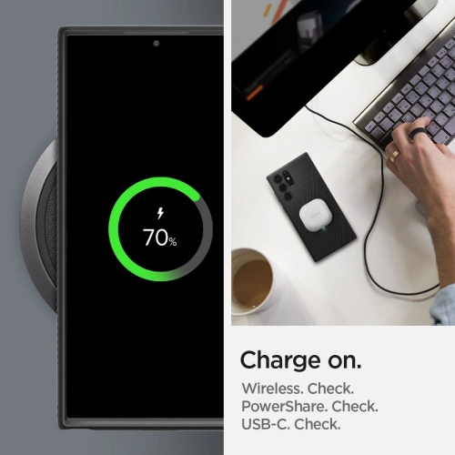 homescreen.pl - Etui Spigen Liquid Air Samsung Galaxy S22 Ultra Matte Black