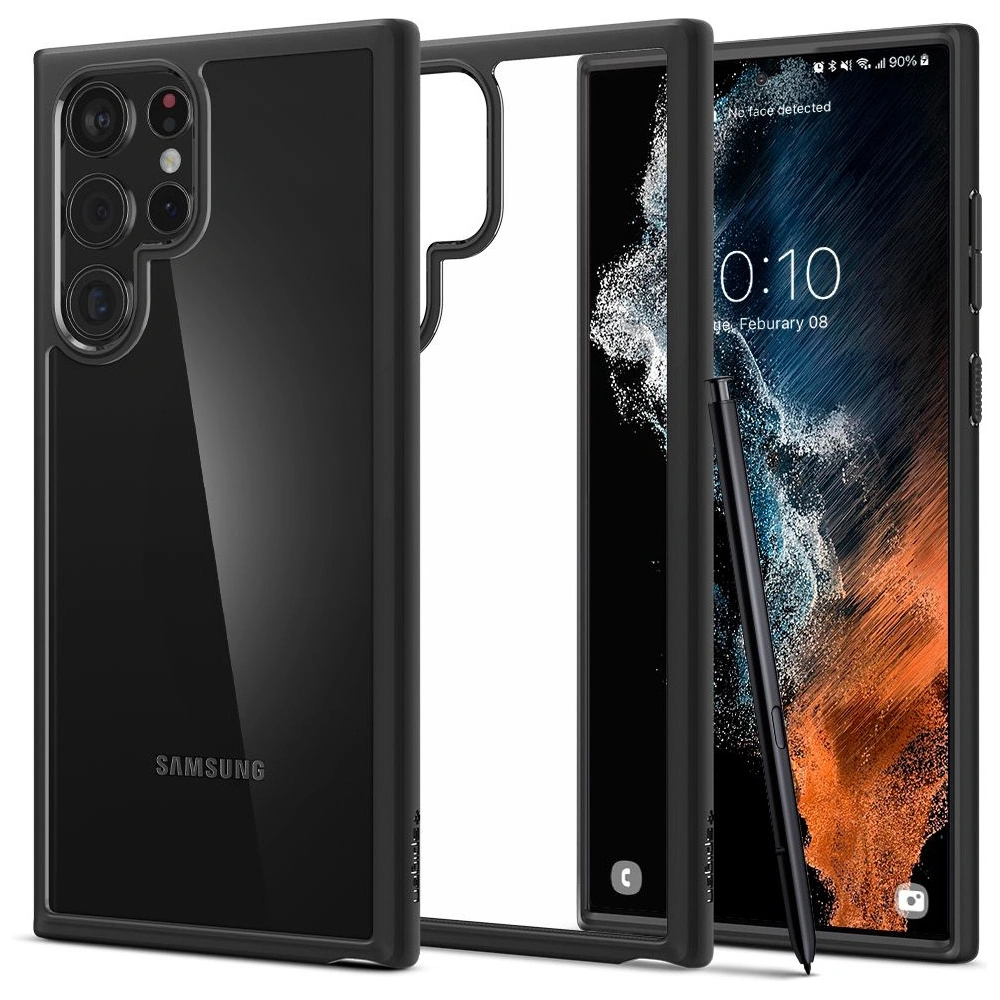Wholesale Case Spigen Ultra Hybrid Samsung Galaxy S22 Ultra Matte Black - SPN2097BLK - {ean13} - Hurt