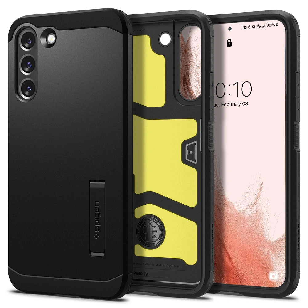 Hurtownia GSM - Etui Spigen Tough Armor Samsung Galaxy S22 Black - SPN2098BLK - {ean13} - Hurt
