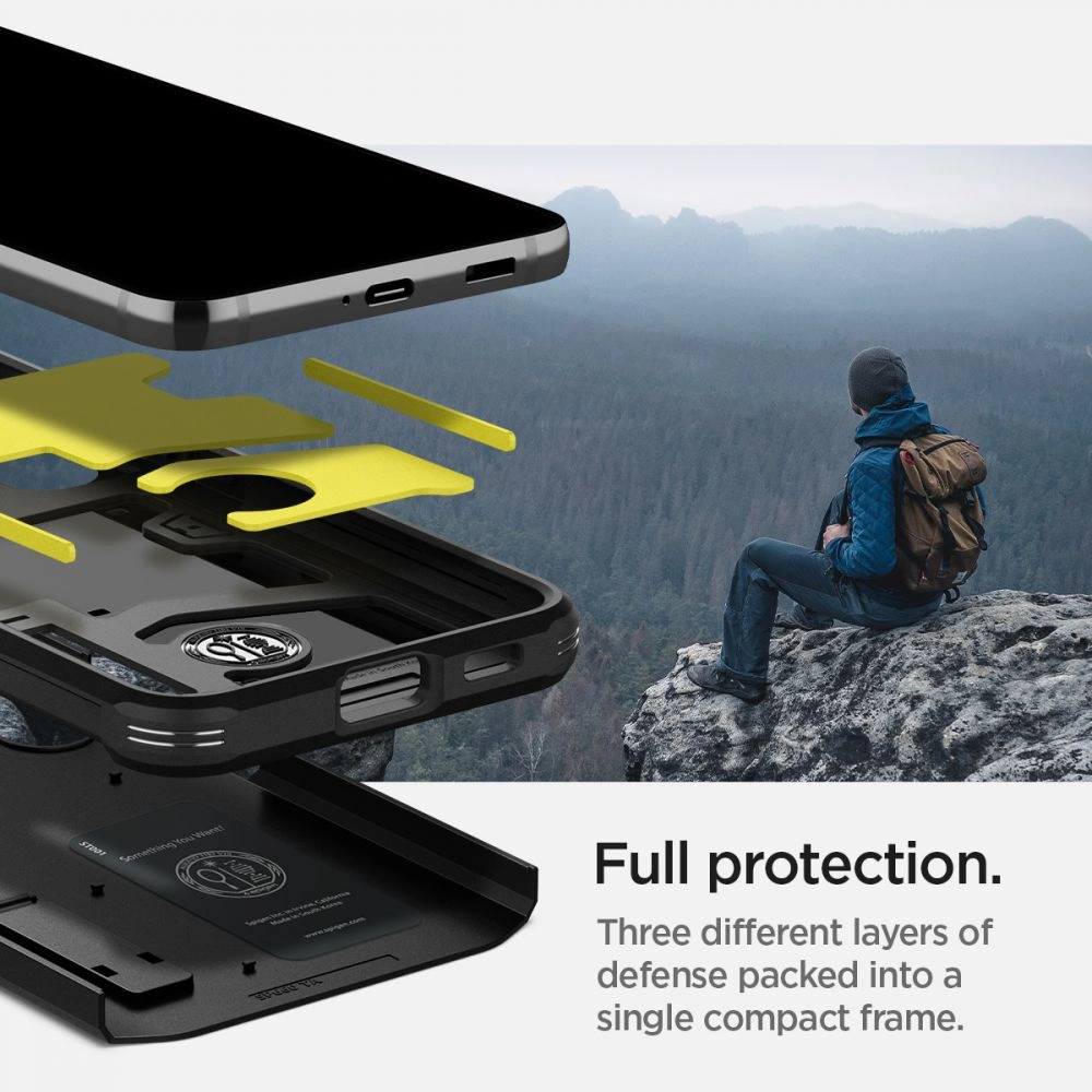 Hurtownia GSM - Etui Spigen Tough Armor Samsung Galaxy S22 Black - SPN2098BLK - {ean13} - Hurt