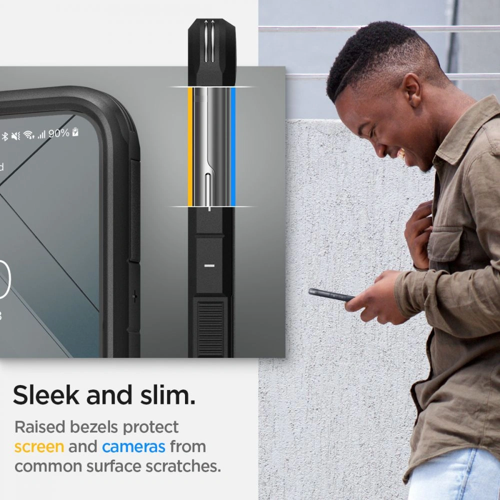 Hurtownia GSM - Etui Spigen Tough Armor Samsung Galaxy S22 Černé - SPN2098BLK - {ean13} - Hurt