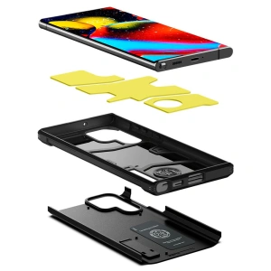 Hurtownia GSM - Etui Spigen Tough Armor Samsung Galaxy S22 Ultra Černé - SPN2100BLK - {ean13} - Hurt