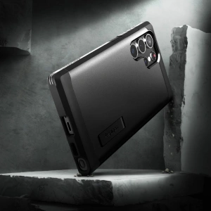 Hurtownia GSM - Etui Spigen Tough Armor Samsung Galaxy S22 Ultra Černé - SPN2100BLK - {ean13} - Hurt