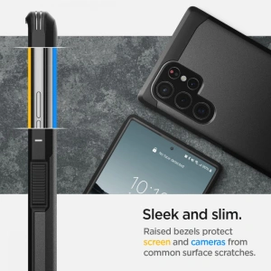 Hurtownia GSM - Etui Spigen Tough Armor Samsung Galaxy S22 Ultra Černé - SPN2100BLK - {ean13} - Hurt