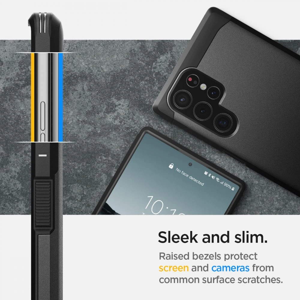Hurtownia GSM - Etui Spigen Tough Armor Samsung Galaxy S22 Ultra Černé - SPN2100BLK - {ean13} - Hurt