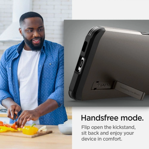 homescreen.pl - Etui Spigen Tough Armor Samsung Galaxy S22 Gunmetal