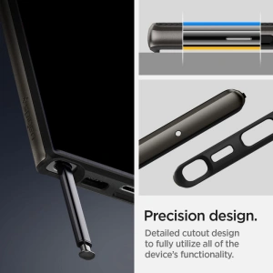 homescreen.pl - Etui Spigen Neo Hybrid Samsung Galaxy S22 Ultra Gunmetal