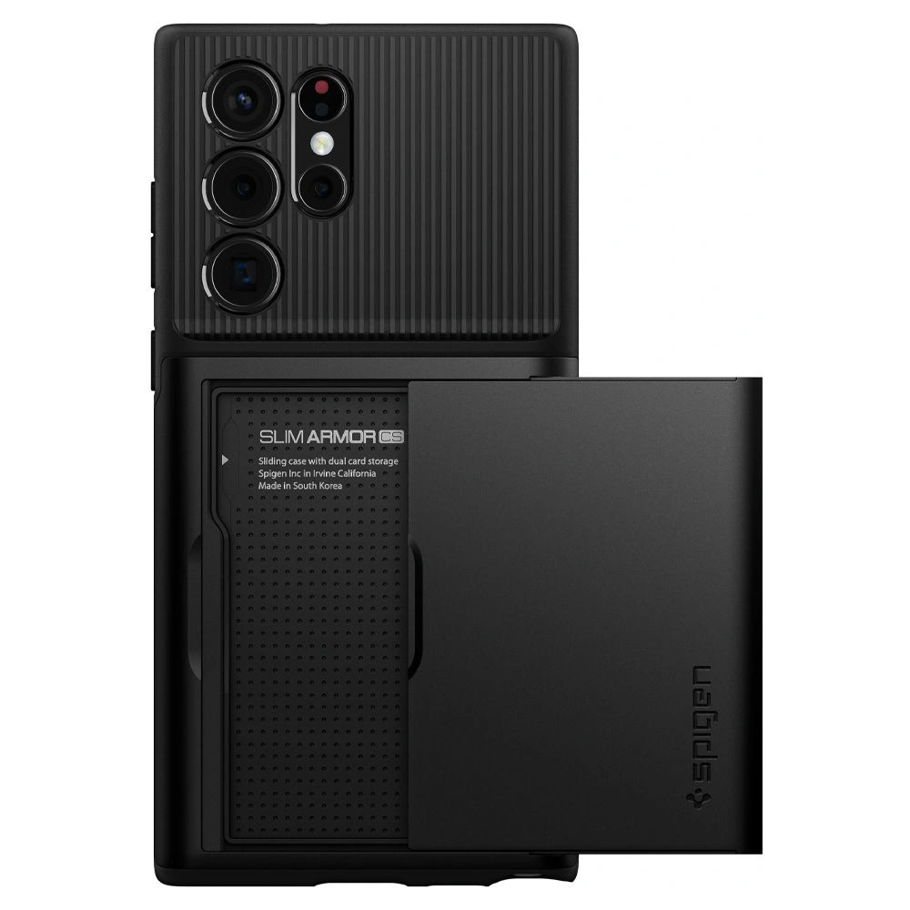 Wholesale Spigen Slim Armor CS Samsung Galaxy S22 Ultra Black - SPN2103BLK - {ean13} - Hurt