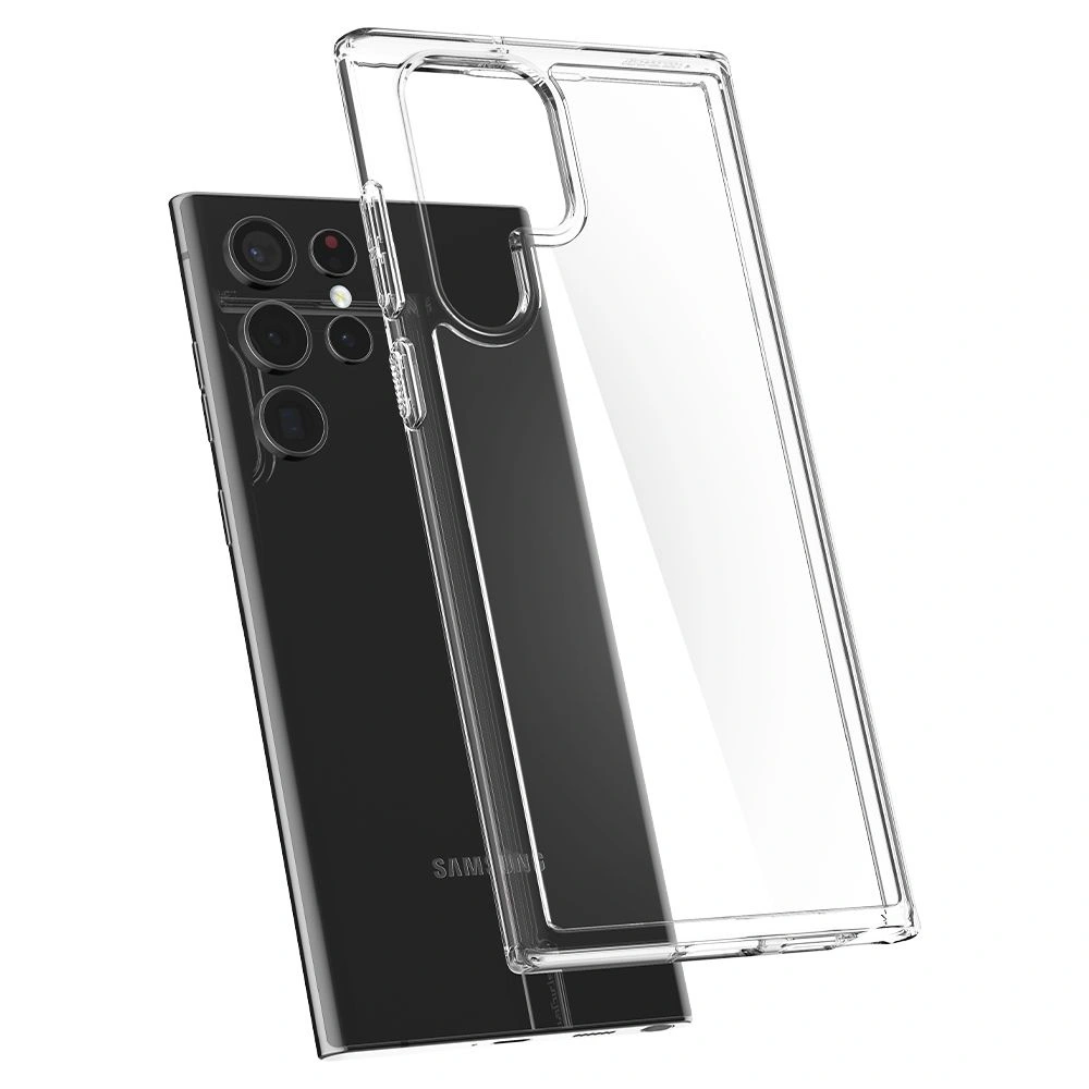 Hurtownia GSM - Etui Spigen Ultra Hybrid Samsung Galaxy S22 Ultra Crystal Clear - SPN2107CL - {ean13} - Hurt
