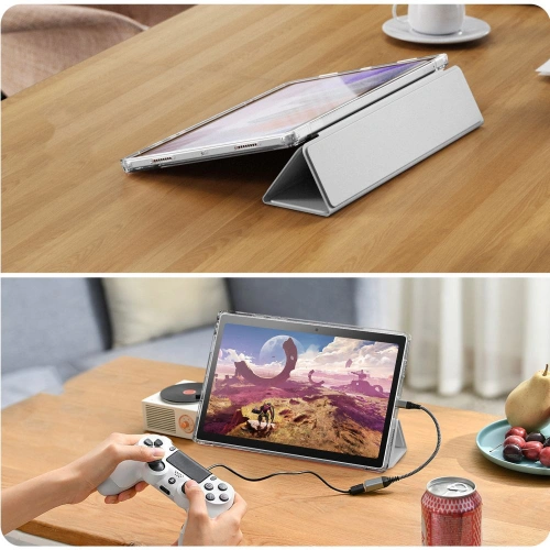 Etui Infiland Rugged Crystal Samsung Galaxy Tab A8 10.5 Silver