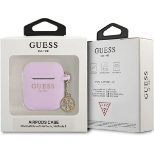 Hurtownia GSM - Etui Guess GUA2LSC4EU Apple AirPods kryt fialový/purple Charm Collection 4G - GUE1572PRP - {ean13} - Hurt