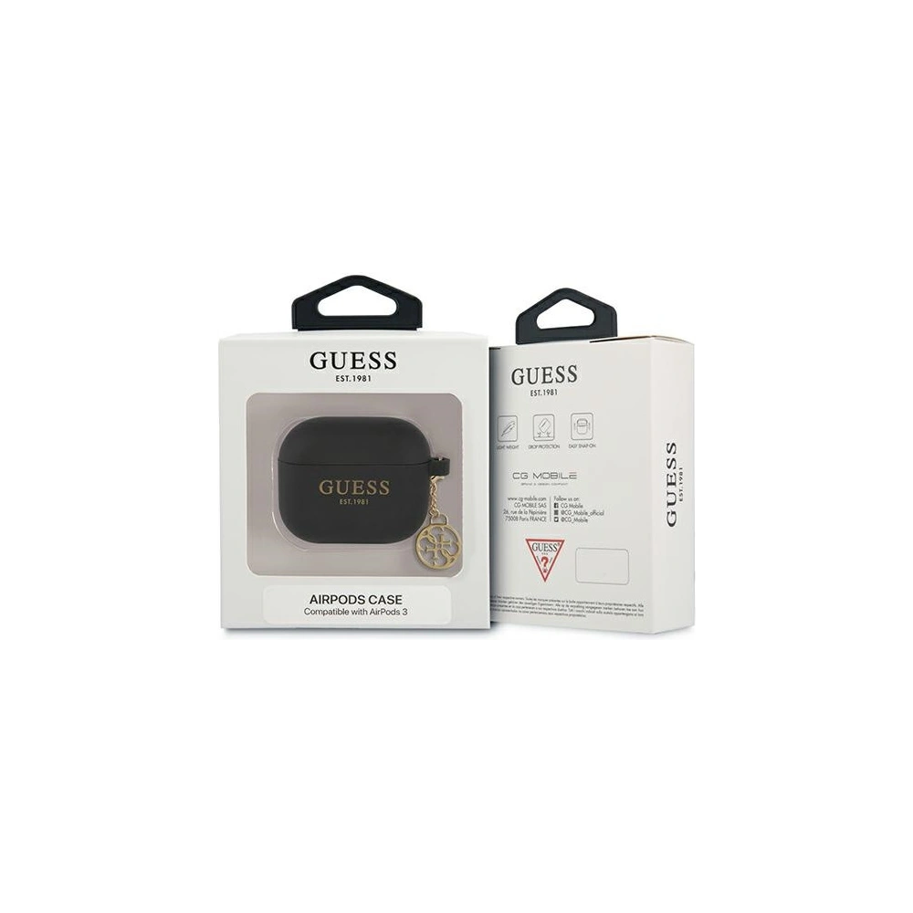 Hurtownia GSM - Etui Guess GUA3LSC4EK Apple AirPods 3 obal černý/black Charm Collection - GUE1573BLK - {ean13} - Hurt