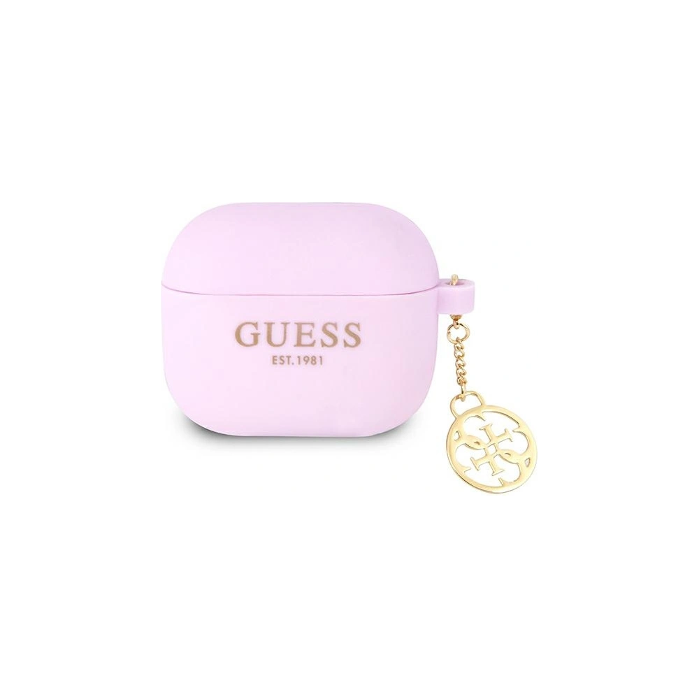 Etui Guess GUA3LSC4EU Apple AirPods 3 obal fialový/purple Charm Collection
