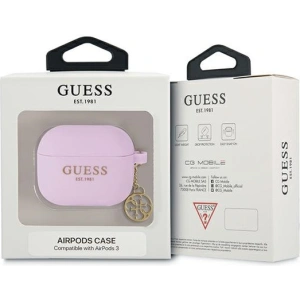 Hurtownia GSM - Case Guess GUA3LSC4EU Apple AirPods 3 Hülle lila/purple Charm Collection - GUE1574PRP - {ean13} - Hurt