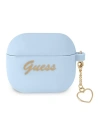 Etui Guess GUA3LSCHSB Apple AirPods 3 cover niebieski/blue Silicone Charm Collection
