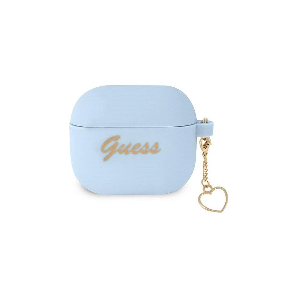 Hurtownia GSM - Etui Guess GUA3LSCHSB Apple AirPods 3 kryt modrý/modrý Silikonová Charm kolekce - GUE1575BLU - {ean13} - Hurt