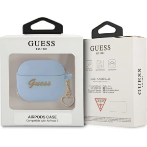 Hurtownia GSM - Etui Guess GUA3LSCHSB Apple AirPods 3 cover niebieski/blue Silicone Charm Collection - GUE1575BLU - {ean13} - Hurt