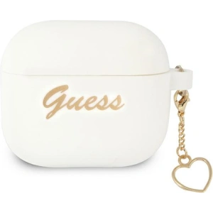 Hurtownia GSM - Etui Guess GUA3LSCHSH Apple AirPods 3 cover biały/white Silicone Charm Collection - GUE1576WHT - {ean13} - Hurt