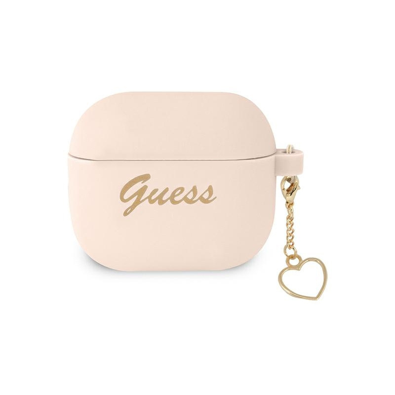 Hurtownia Guess - 3666339039028 - GUE1577PNK - Etui Guess GUA3LSCHSP Apple AirPods 3 cover różowy/pink Silicone Charm Collection - B2B homescreen