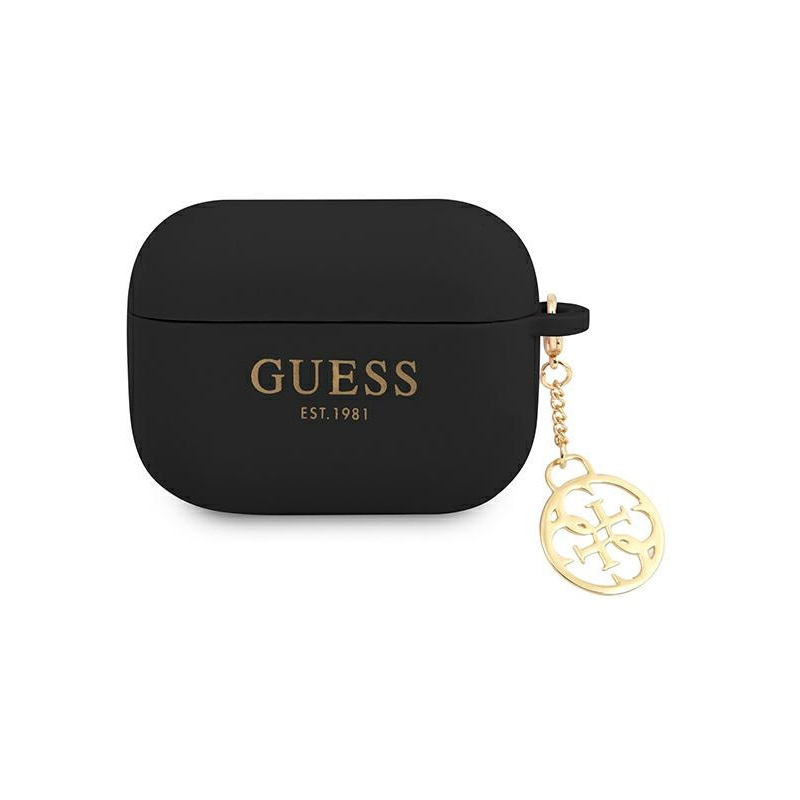 Guess Distributor - 3666339039165 - GUE1578BLK - Guess GUAPLSC4EK Apple AirPods Pro cover black Silicone Charm Collection - B2B homescreen