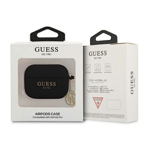 Etui Guess GUAPLSC4EK Apple AirPods Pro cover czarny/black Silicone Charm Collection