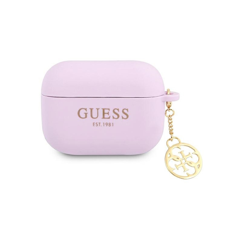 Hurtownia Guess - 3666339039288 - GUE1579PRP - Etui Guess GUAPLSC4EU Apple AirPods Pro cover fioletowy/purple Charm Collection - B2B homescreen