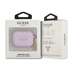 Etui Guess GUAPLSC4EU Apple AirPods Pro cover fioletowy/purple Charm Collection