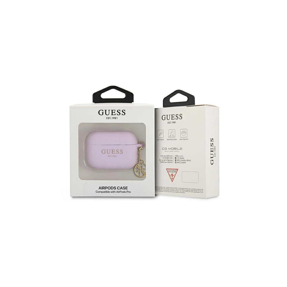 Hurtownia GSM - Etui Guess GUAPLSC4EU Apple AirPods Pro kryt fialový/purple Charm Collection - GUE1579PRP - {ean13} - Hurt