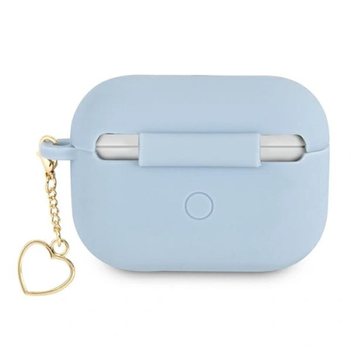 Etui Guess GUAPLSCHSB Apple AirPods Pro cover niebieski/blue Silicone Charm Collection