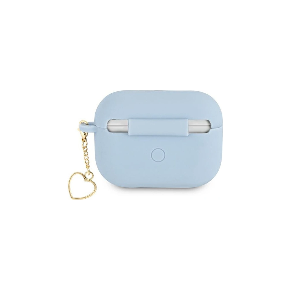Wholesale Guess GUAPLSCHSB Apple AirPods Pro cover blue Silicone Charm Collection - GUE1580BLU - {ean13} - Hurt
