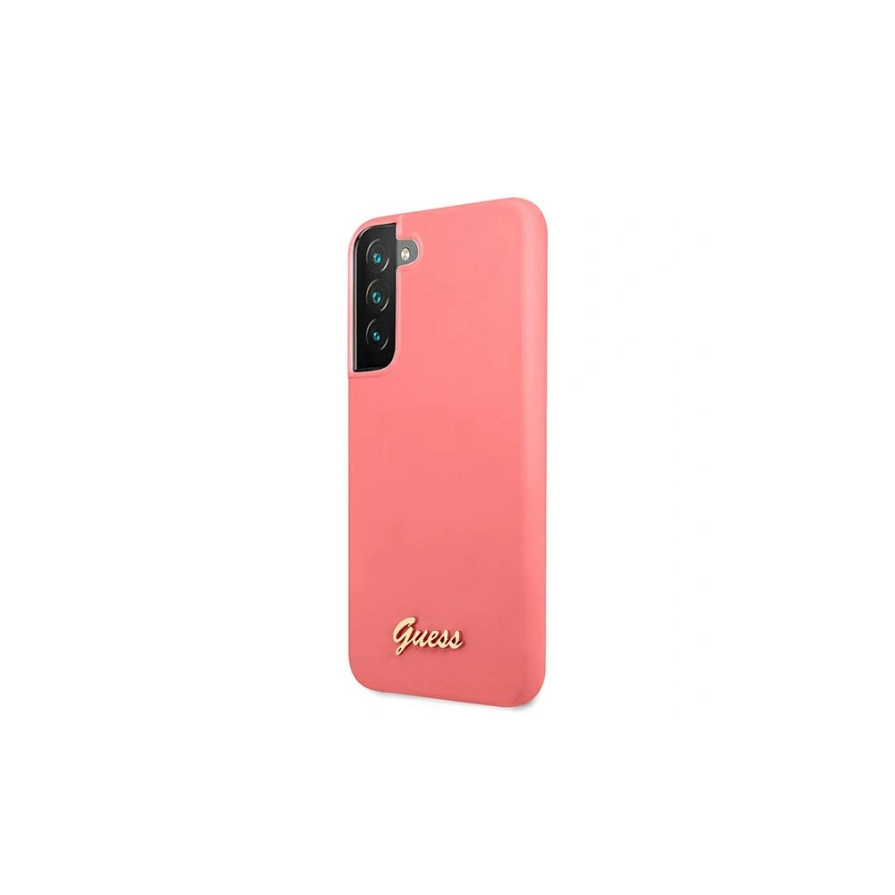 Hurtownia GSM - Etui Guess GUHCS22MLSLMGFU Samsung Galaxy S22+ Plus fuksja/fuchsia hardcase Silicone Script Metal Logo - GUE1566 - {ean13} - Hurt