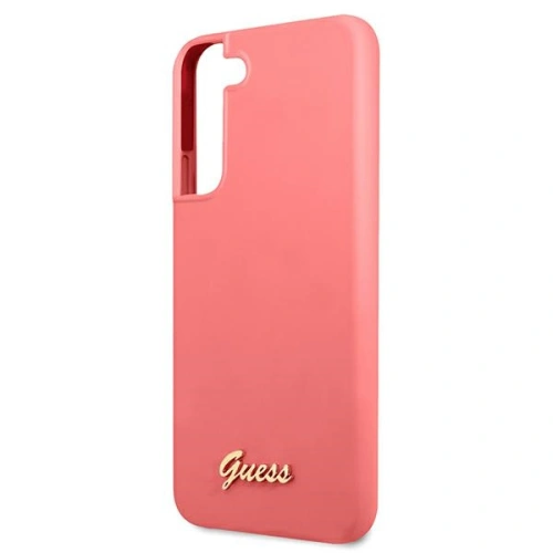 homescreen.pl - Etui Guess GUHCS22MLSLMGFU Samsung Galaxy S22+ Plus fuksja/fuchsia hardcase Silicone Script Metal Logo